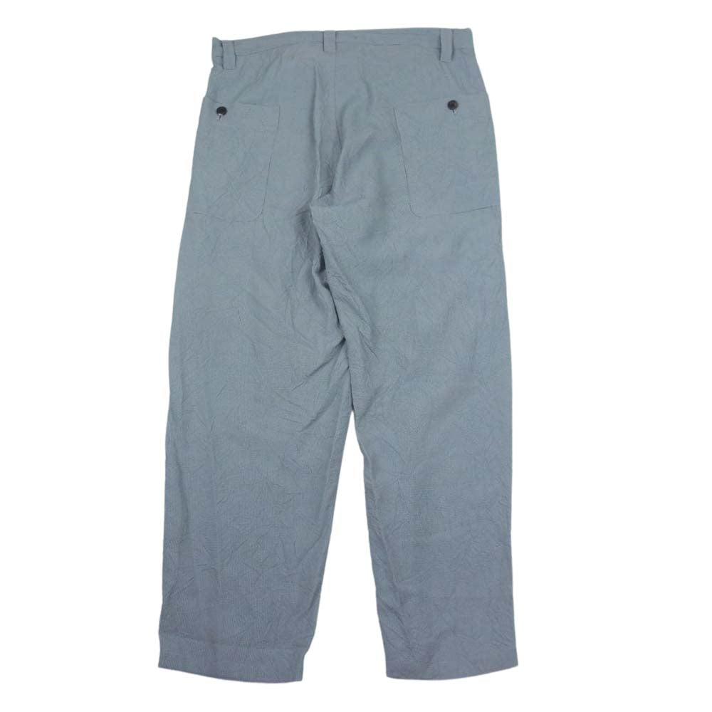 ト―ナイ 23SS TOH23SS-05 PLEAT TROUSERS プリーツ トラウザーズ ハウンズトゥース 千鳥格子 スラックス パンツ ブラック系 2【新古品】【未使用】【中古】