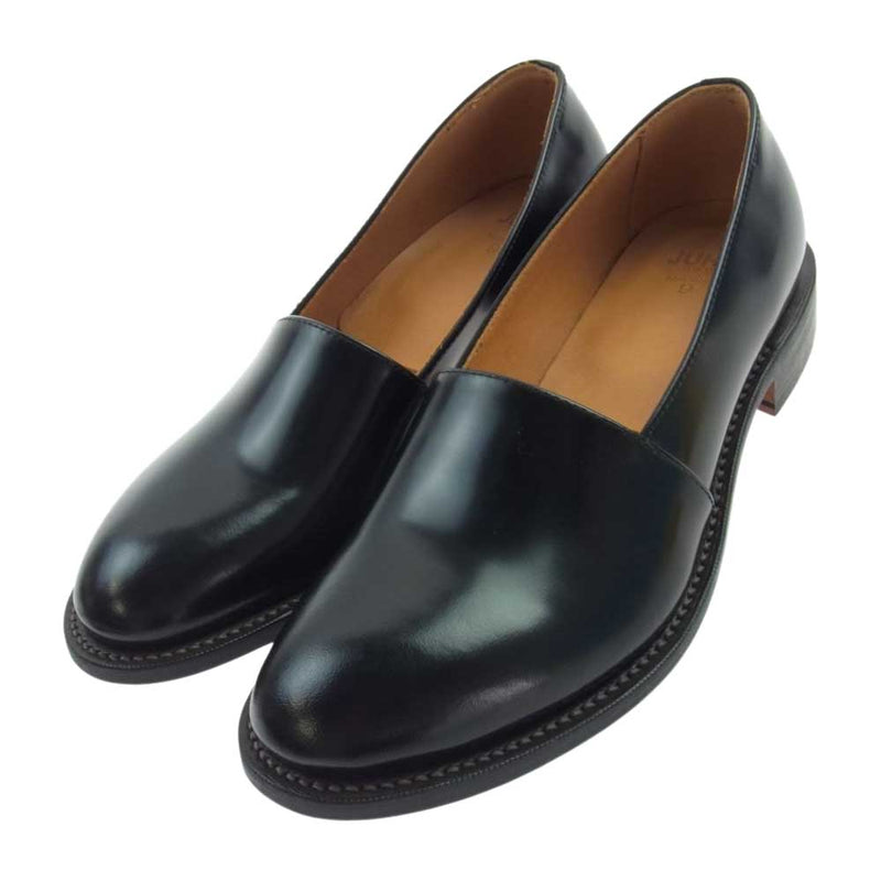 ユハ 10150901 SHORT VAMP LOAFER ショート ヴァンプ ローファー ブラック系 9 /27.0cm【極上美品】【中古】