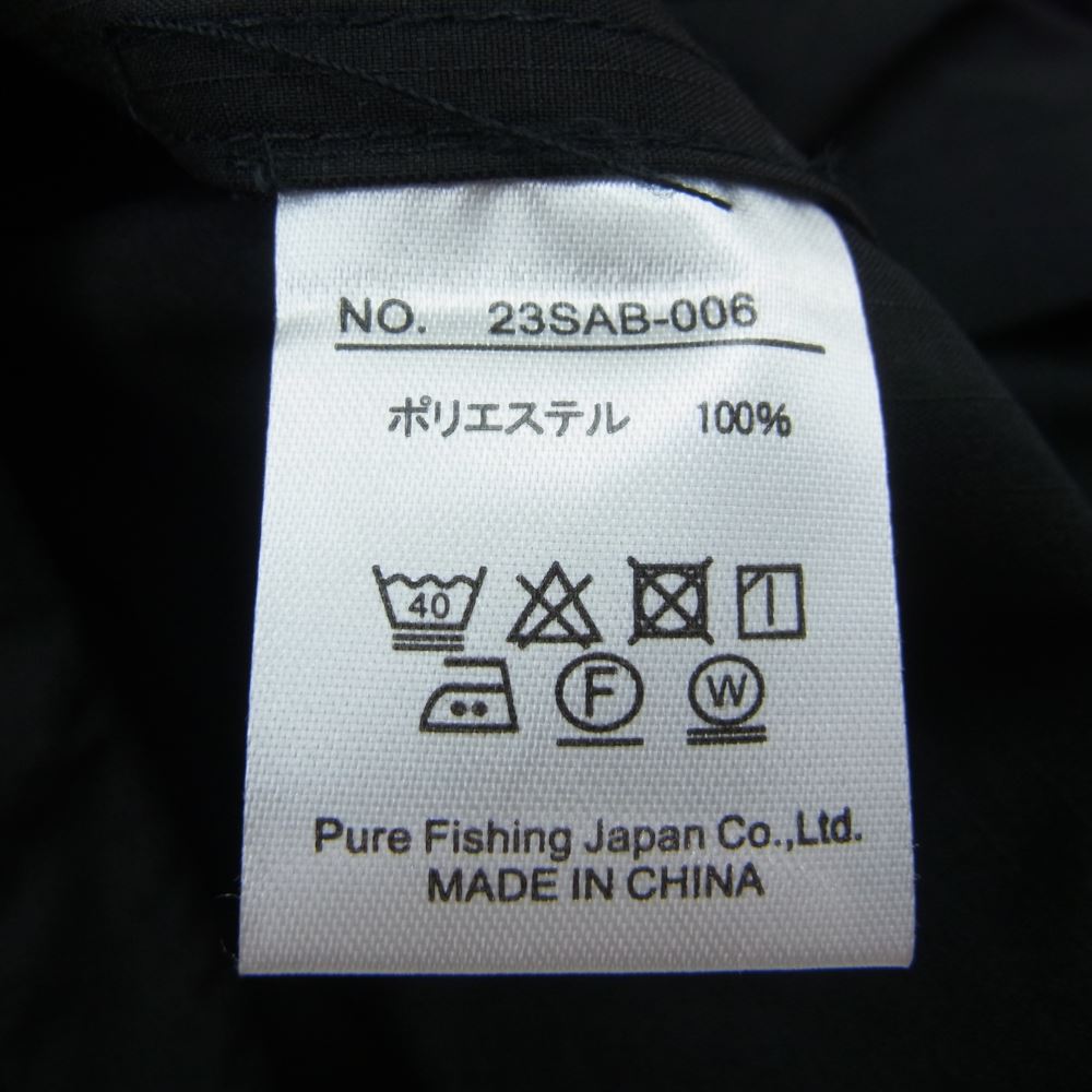 アブガルシア 23SS 23SAB-006 BIG POCKET HOODIE JACKET ビッグ ポケット フーディー ジャケット ブラック系 L【新古品】【未使用】【中古】