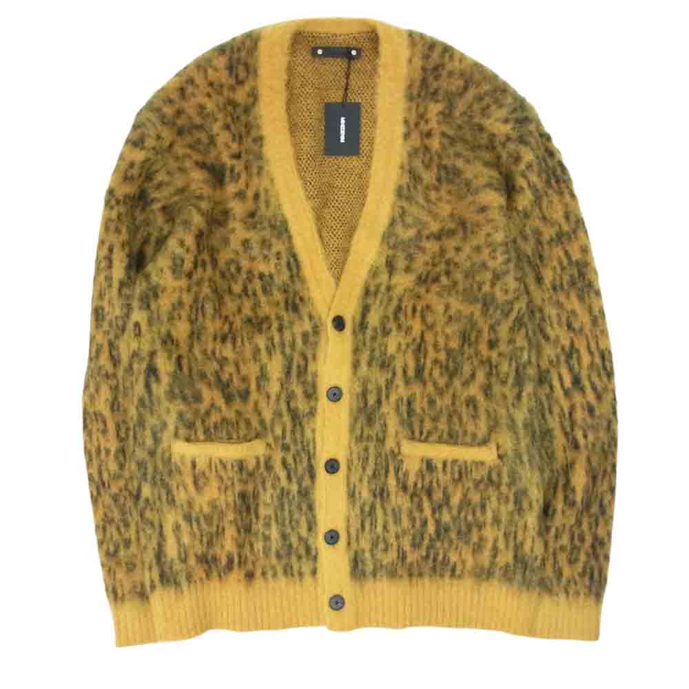 MINEDENIM マインデニム 22AW 2210-6002 Kid Mohair Argyle Washed Knit Long Cardigan キッドモヘア アーガイルニットカーディガン イエロー イエロー系 2【新古品】【未使用】【中古】