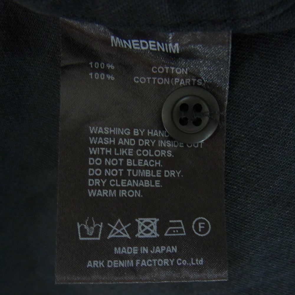 MINEDENIM マインデニム 21AW MND-21AW0P003-17-022 × OLD PARK オールドパーク Denim Shirt Crew neck デニムチェックシャツ切替 クルーネック スウェット 2【新古品】【未使用】【中古】