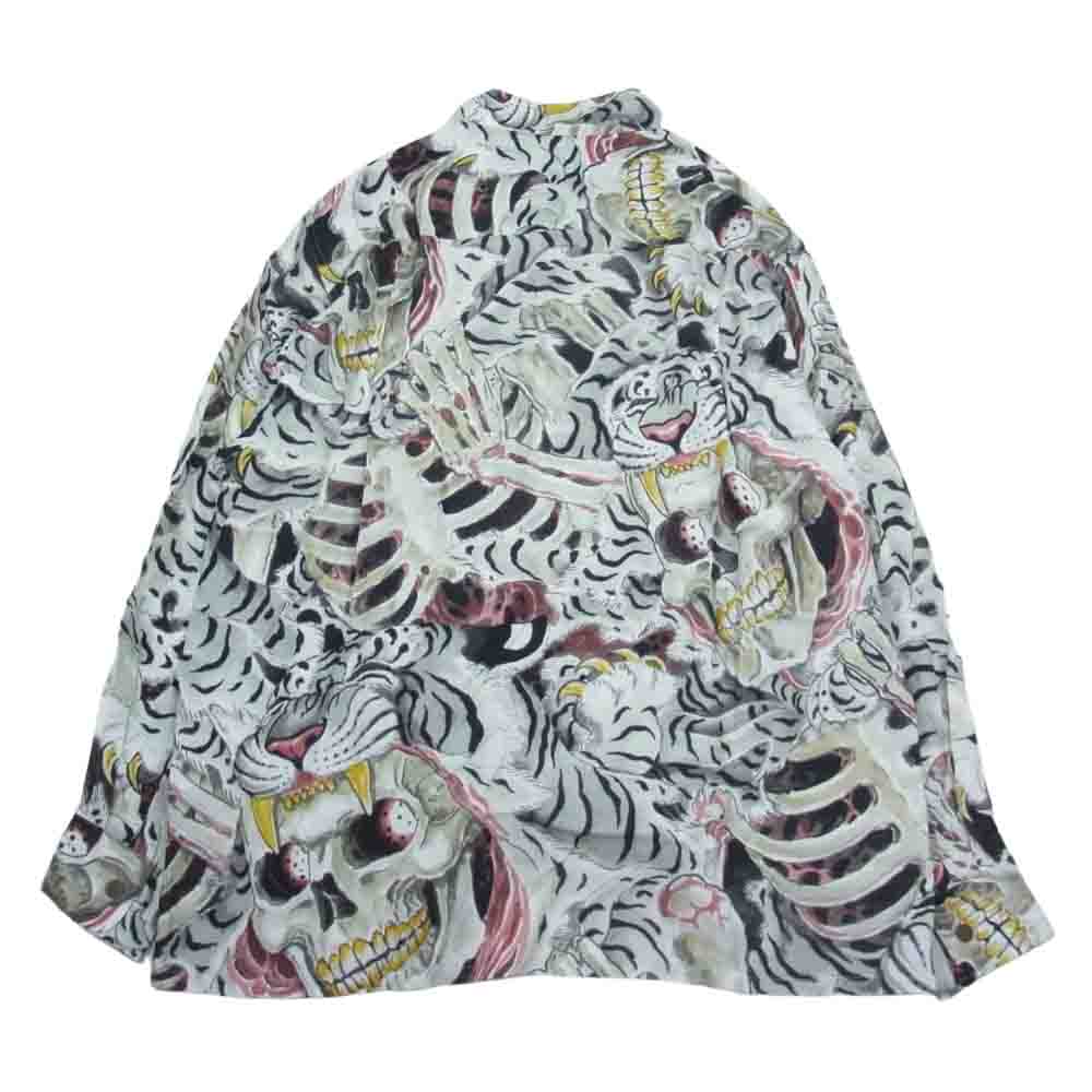 WACKO MARIA ワコマリア 22AW 22FW-WMS-HI02 × TIM LEHI ティムリーハイ HAWAIIAN SHIRT L/S ハワイアン シャツ 長袖 グレー系 S【新古品】【未使用】【中古】