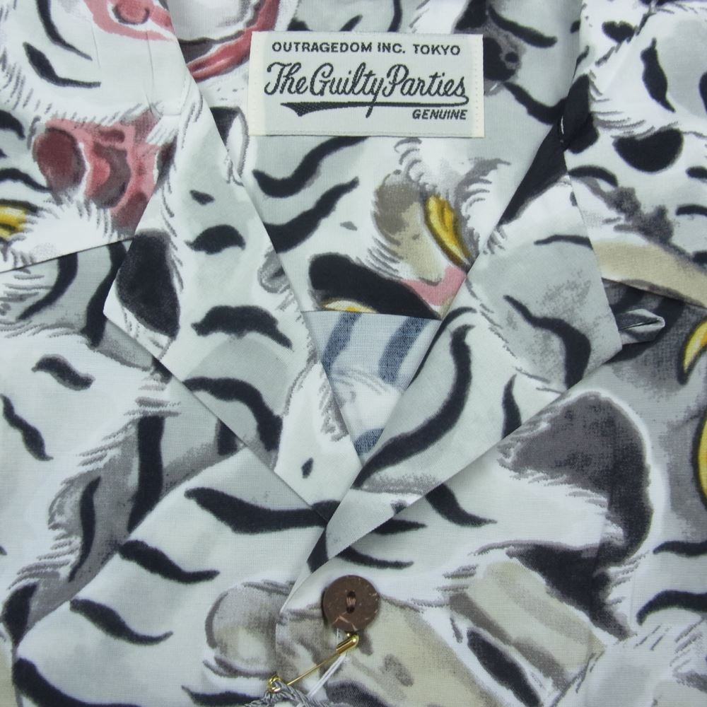 WACKO MARIA ワコマリア 22AW 22FW-WMS-HI02 × TIM LEHI ティムリーハイ HAWAIIAN SHIRT L/S ハワイアン シャツ 長袖 グレー系 S【新古品】【未使用】【中古】