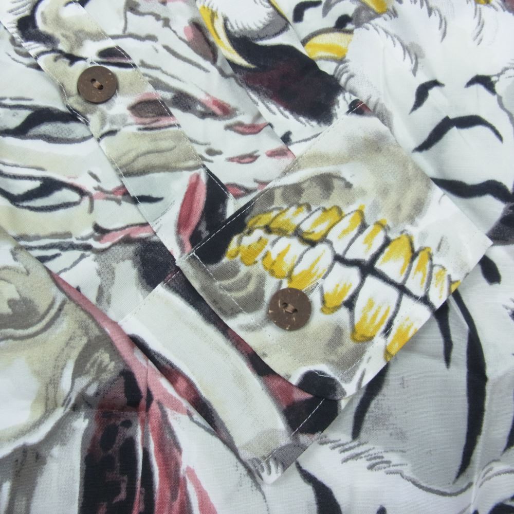 WACKO MARIA ワコマリア 22AW 22FW-WMS-HI02 × TIM LEHI ティムリーハイ HAWAIIAN SHIRT L/S ハワイアン シャツ 長袖 グレー系 S【新古品】【未使用】【中古】