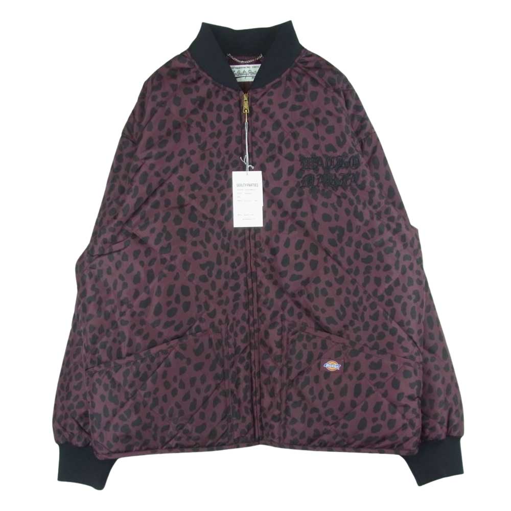 WACKO MARIA ワコマリア 22AW DICKIES-WM-BL07 DICKIES ディッキーズ LEOPARD QUILTED JACKET レオパード ジャケット ブルゾン BURGUNDY L【新古品】【未使用】【中古】