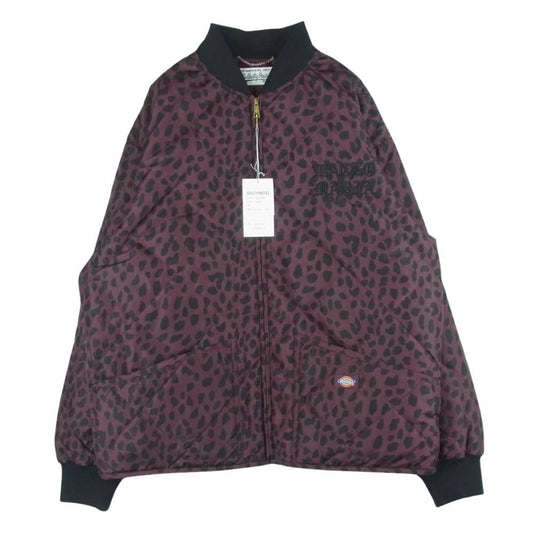 WACKO MARIA ワコマリア 22AW DICKIES-WM-BL07 DICKIES ディッキーズ LEOPARD QUILTED JACKET レオパード ジャケット ブルゾン BURGUNDY L【新古品】【未使用】【中古】