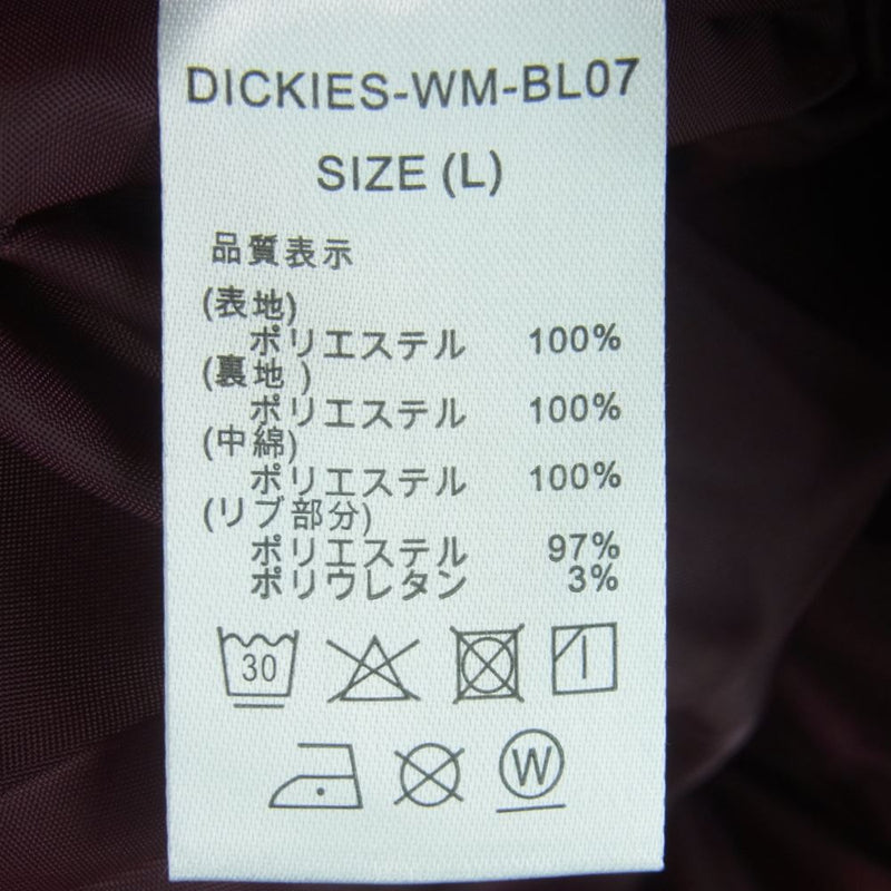 WACKO MARIA ワコマリア 22AW DICKIES-WM-BL07 DICKIES ディッキーズ LEOPARD QUILTED JACKET レオパード ジャケット ブルゾン BURGUNDY L【新古品】【未使用】【中古】