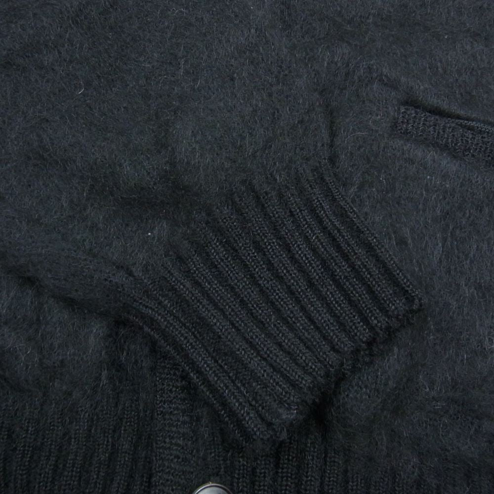 WACKO MARIA ワコマリア 22AW BEP-WM-KN01 × BLACK EYE PATCH ブラック アイ パッチ MOHAIR CARDIGAN モヘア カーディガン ブラック系 S【新古品】【未使用】【中古】