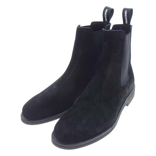 MINEDENIM マインデニム 23SS MGK-001-99-402 スエードレザー サイドゴア ブーツ ブラック ブラック系 40【新古品】【未使用】【中古】