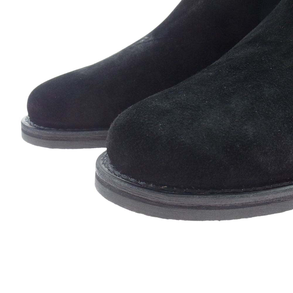 MINEDENIM マインデニム 23SS MGK-001-99-402 スエードレザー サイドゴア ブーツ ブラック ブラック系 40【新古品】【未使用】【中古】