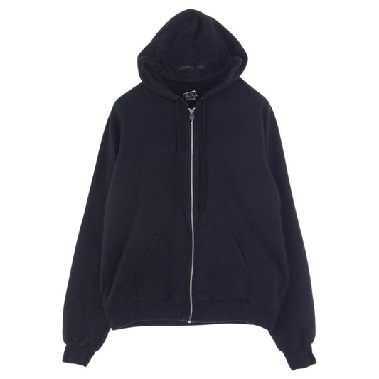 CHROME HEARTS クロムハーツ（原本無） フローラルクロス ダガージップ フルジップ パーカー ブラック系 L【中古】