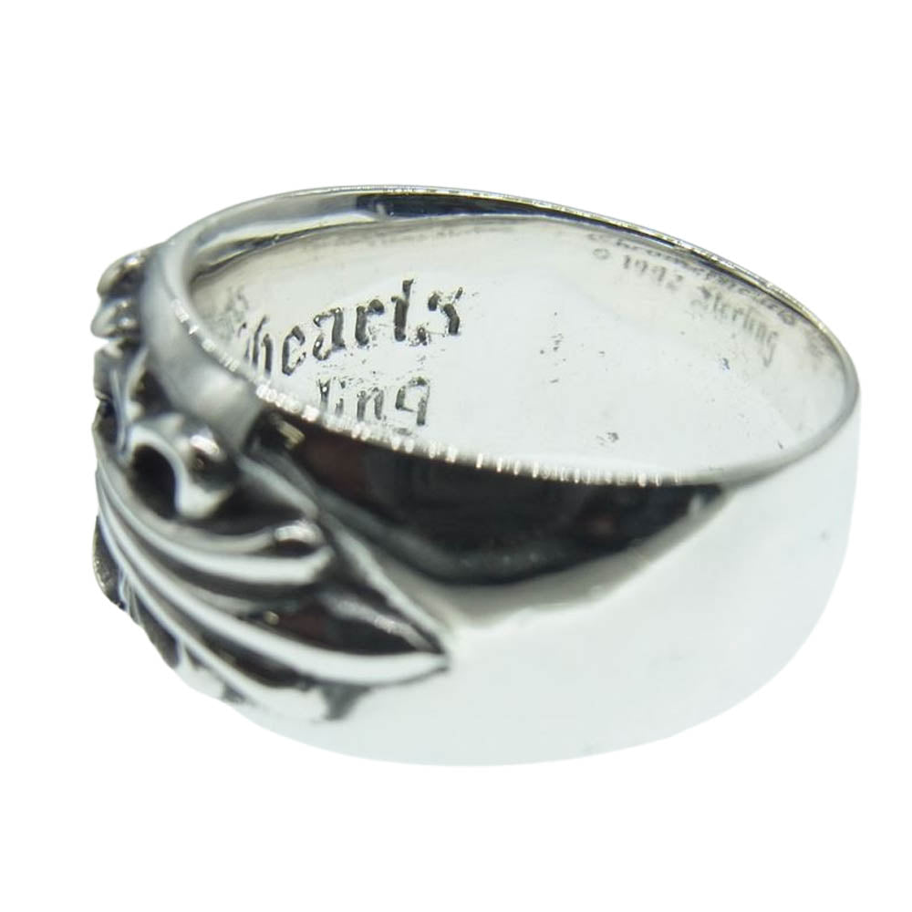 CHROME HEARTS クロムハーツ（原本有） FLRL CRS 1SAP フローラルクロス 1サファイア リング シルバー系 21号【中古】
