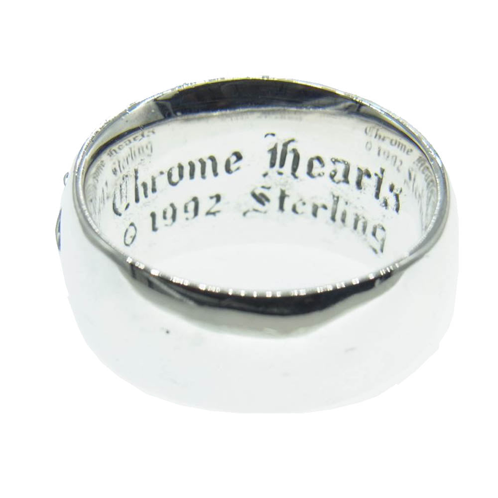CHROME HEARTS クロムハーツ（原本有） FLRL CRS 1SAP フローラルクロス 1サファイア リング シルバー系 21号【中古】