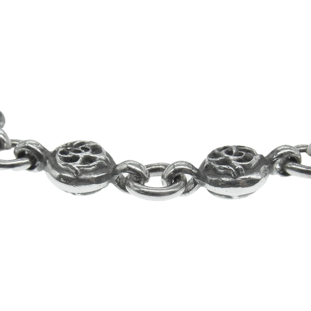 CHROME HEARTS クロムハーツ（原本無） フローラルボール 12リンク ブレスレット シルバー系【中古】