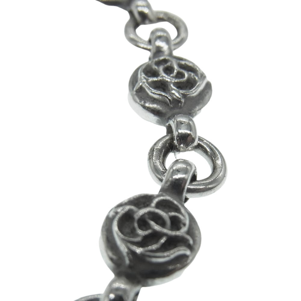 CHROME HEARTS クロムハーツ（原本無） フローラルボール 12リンク ブレスレット シルバー系【中古】