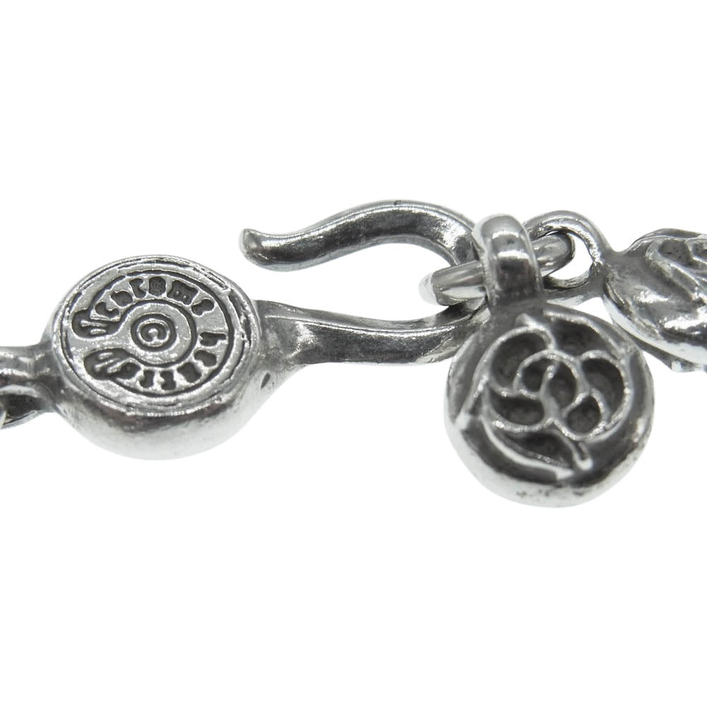 CHROME HEARTS クロムハーツ（原本無） フローラルボール 12リンク ブレスレット シルバー系【中古】