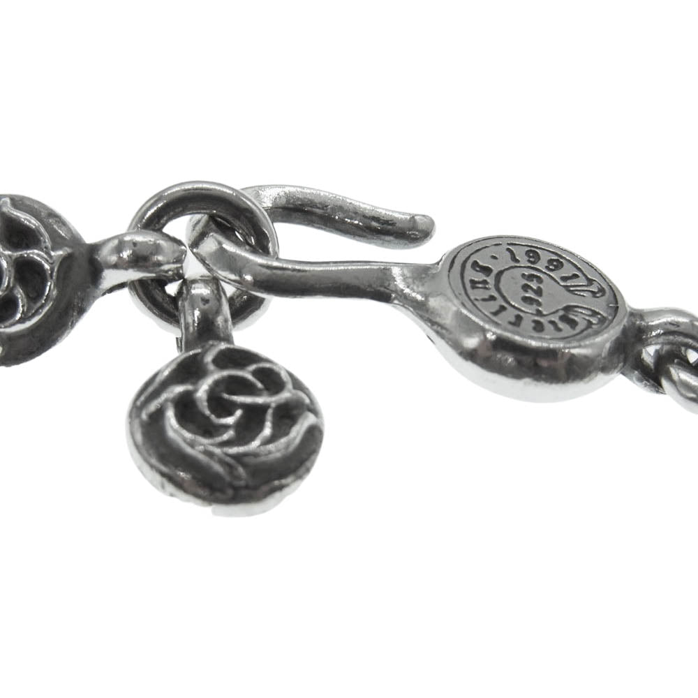 CHROME HEARTS クロムハーツ（原本無） フローラルボール 12リンク ブレスレット シルバー系【中古】