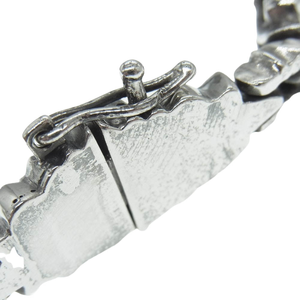CHROME HEARTS クロムハーツ（原本有） FLRL CRS LINK フローラル クロス リンク シルバー ブレスレット シルバー系【中古】