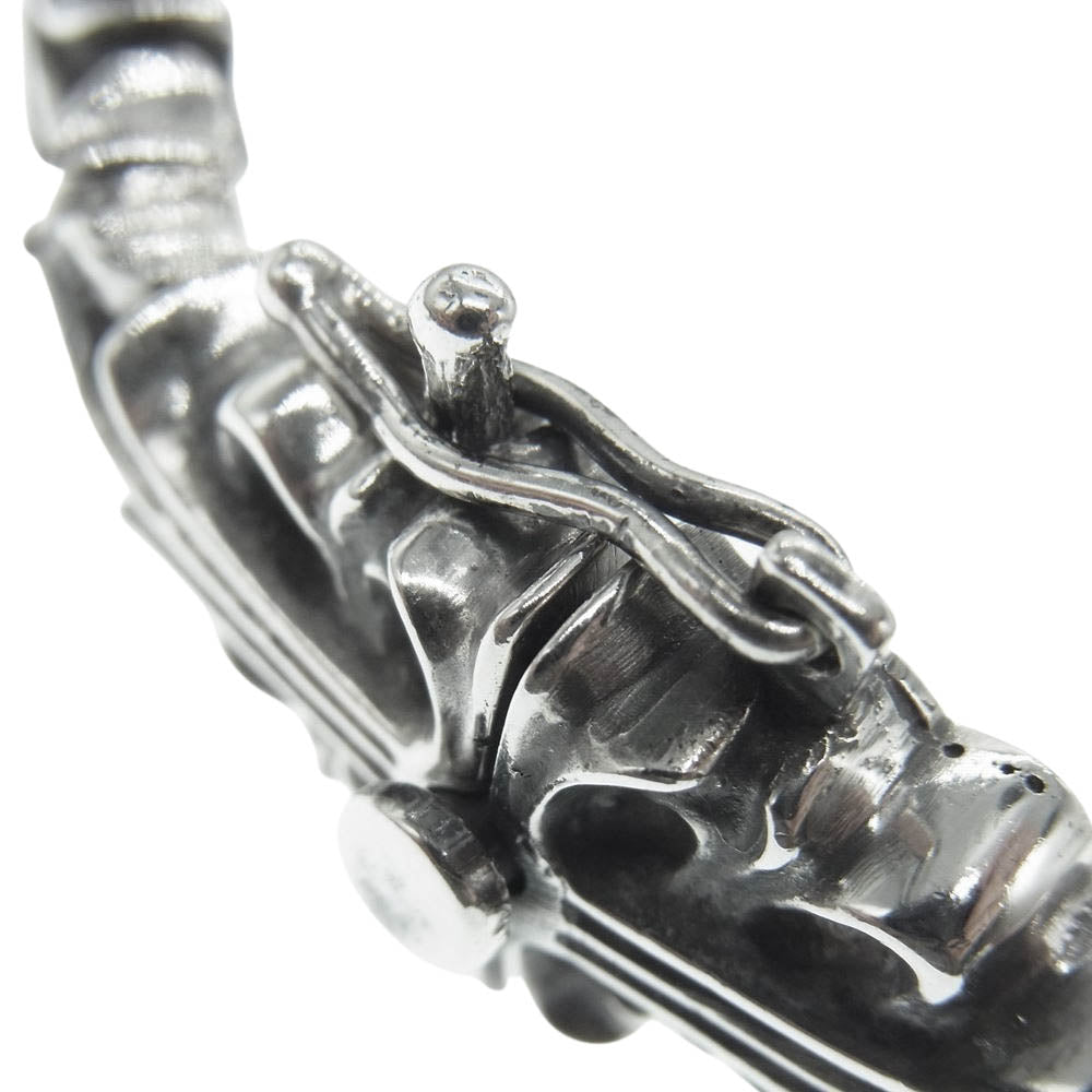 CHROME HEARTS クロムハーツ（原本有） FLRL CRS LINK フローラル クロス リンク シルバー ブレスレット シルバー系【中古】