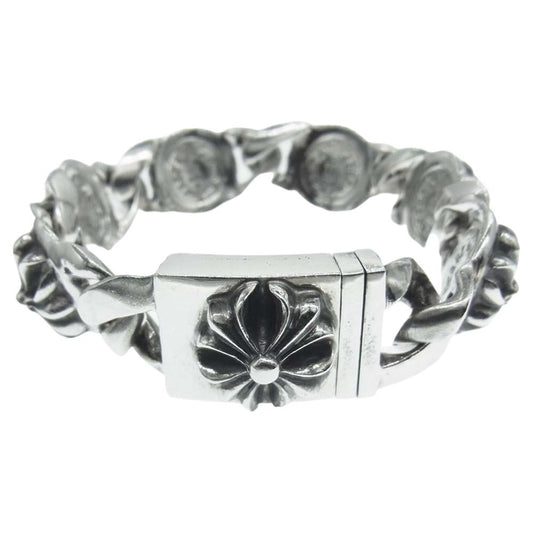 CHROME HEARTS クロムハーツ（原本有） CROSS LINK 6LINK クロスボール クロスリンク ブレスレット シルバー シルバー系【中古】
