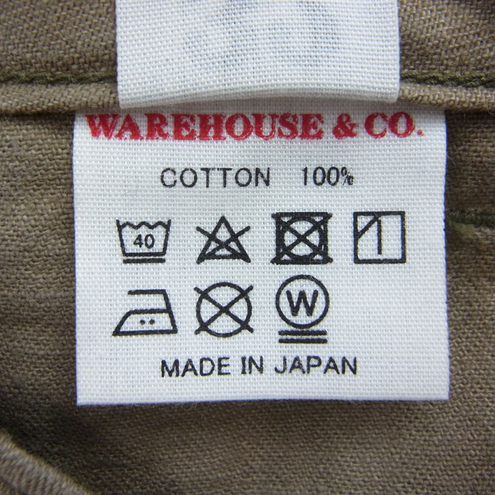 WAREHOUSE ウエアハウス  ヘリンボーン ユーティリィティー ファティーグ ベイカー ショーツ カーキ系 32【中古】