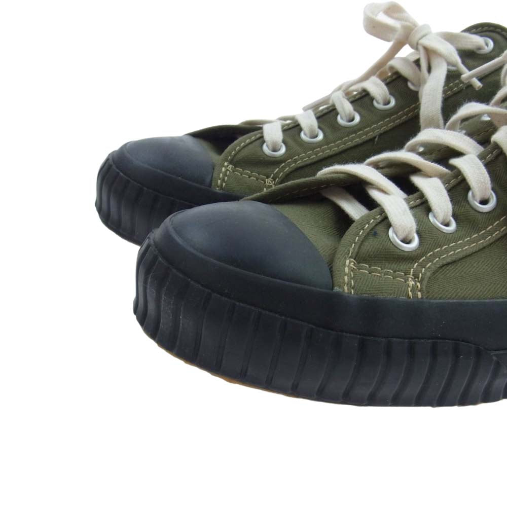 CHAMPION SNEAKER キャンバス ローカット スニーカー オリーブ カーキ系 7【中古】