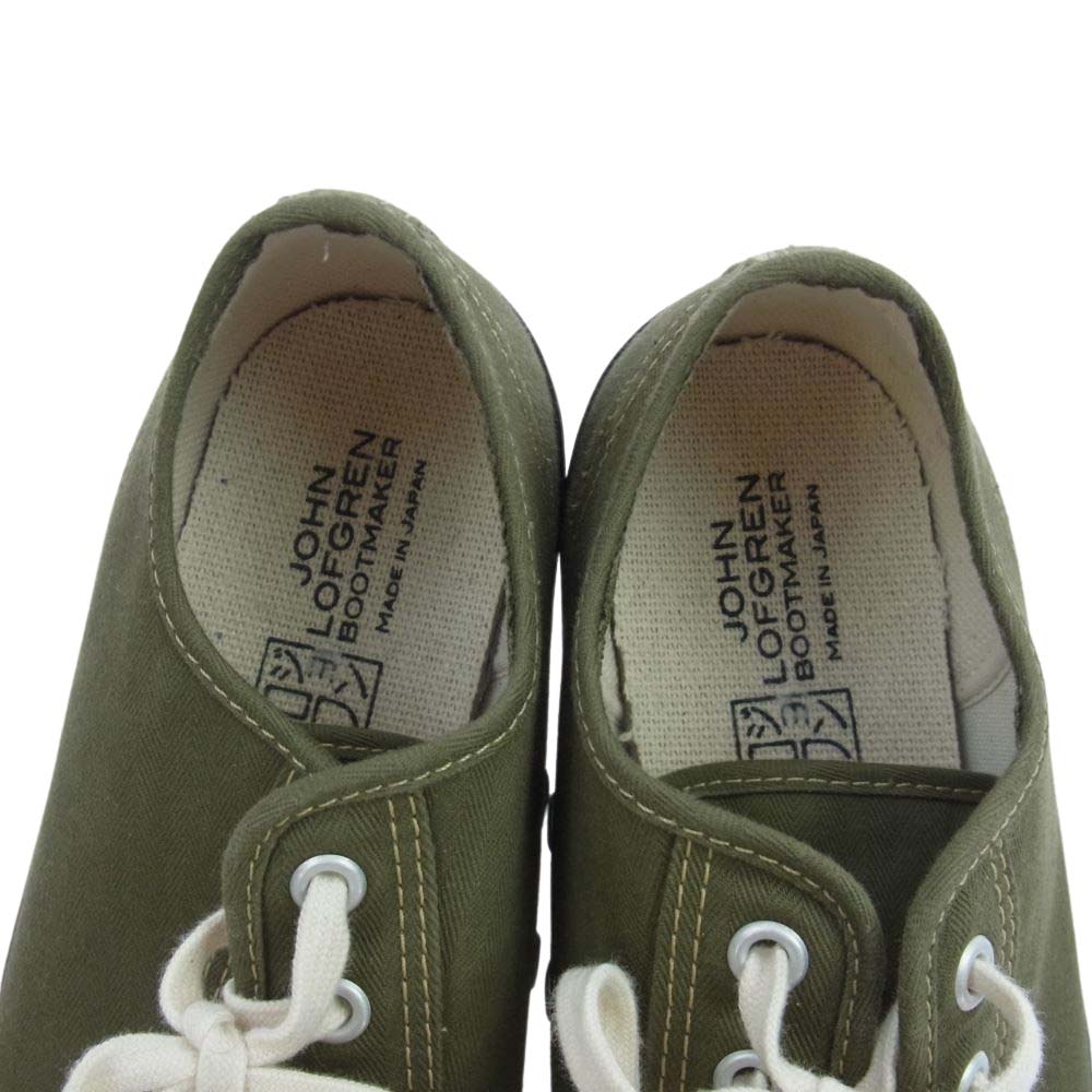 CHAMPION SNEAKER キャンバス ローカット スニーカー オリーブ カーキ系 7【中古】