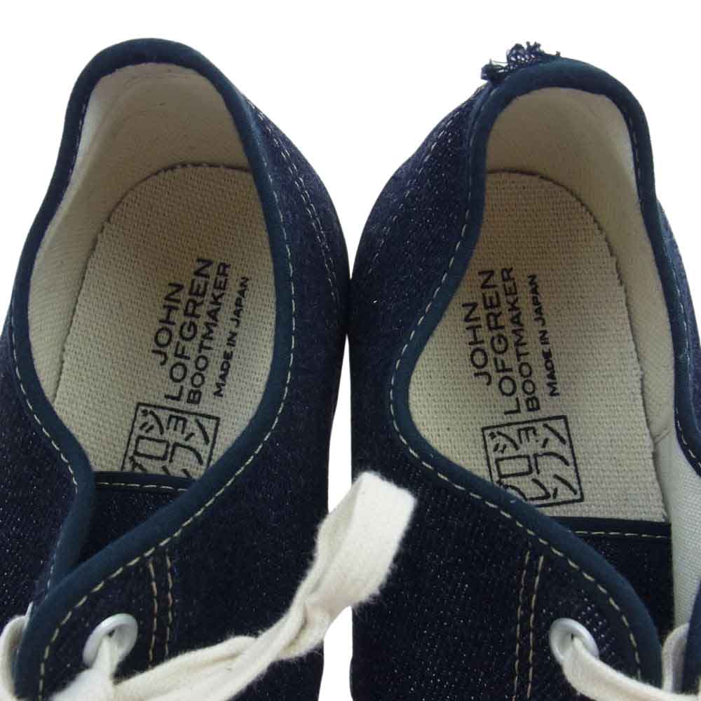 ジョン・ロフグレン CHAMPION SNEAKER JAPANESE INDIGO DENIM インディゴ デニム スニーカー 27.5cm ネイビー系 9.5【中古】