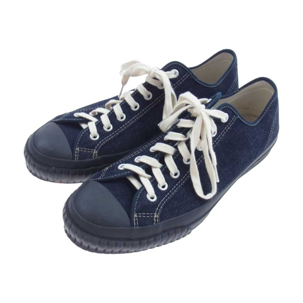 ジョン ロフグレン CHAMPION SNEAKER JAPANESE INDIGO DENIM インディゴ デニム スニーカー ネイビー系 7【中古】
