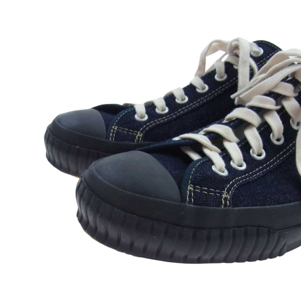 ジョン ロフグレン CHAMPION SNEAKER JAPANESE INDIGO DENIM インディゴ デニム スニーカー ネイビー系 7【中古】