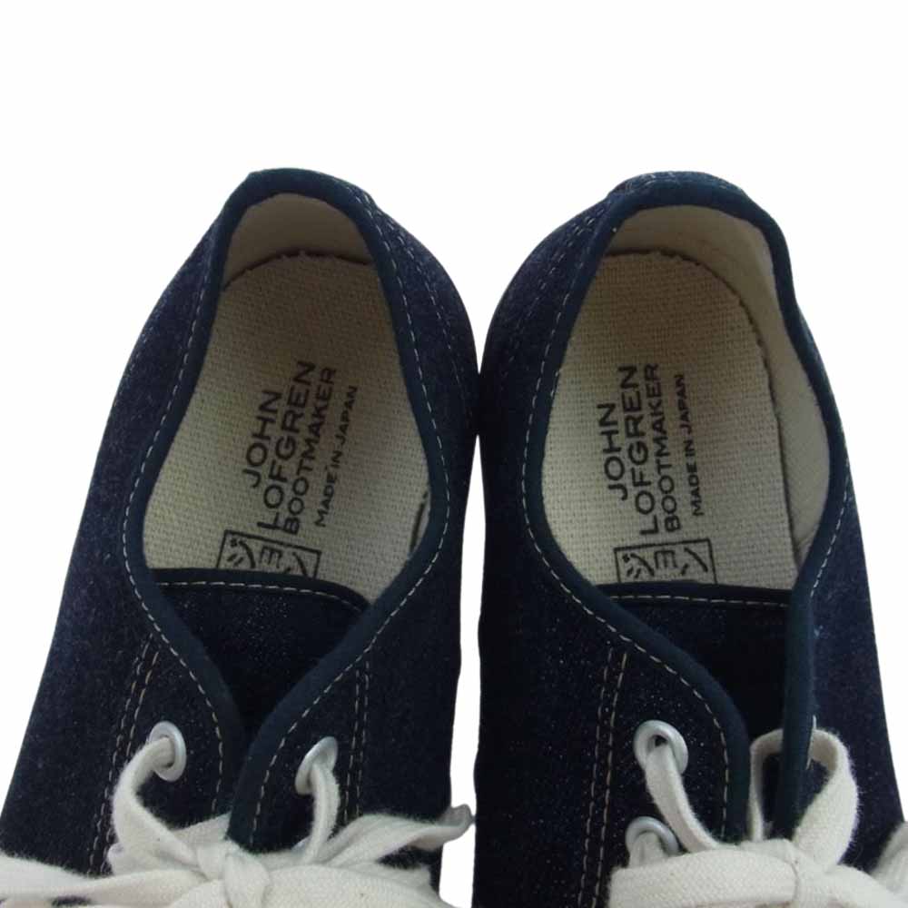 ジョン ロフグレン CHAMPION SNEAKER JAPANESE INDIGO DENIM インディゴ デニム スニーカー ネイビー系 7【中古】