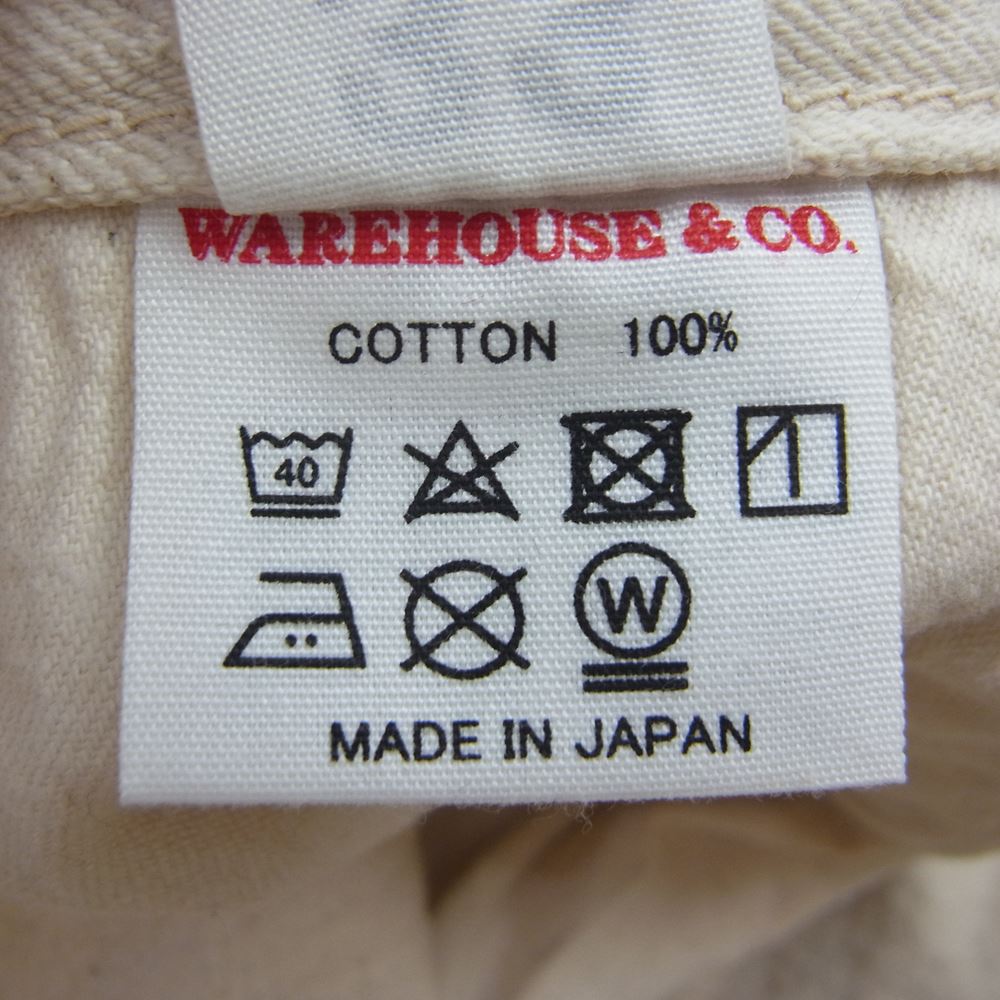 WAREHOUSE ウエアハウス Lot 800XX ホワイト ジーンズ デニム パンツ 生成り系 33【中古】