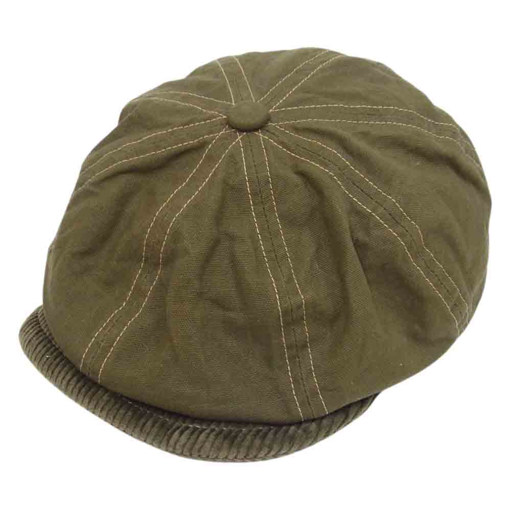FREEWHEELERS フリーホイーラーズ JAM BUSTER 8 PANELS CAP 1910 - 1920s STYLE CASQUETTE キャスケット キャップ 帽子 カーキ系【中古】
