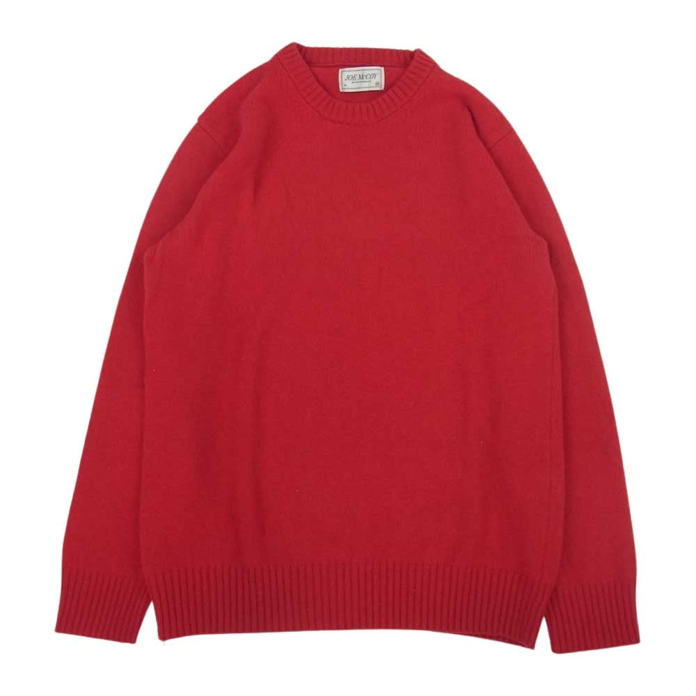 The REAL McCOY'S ザリアルマッコイズ WOOL CREW NECK SWEATER ウール セーター ニット レッド系 38【中古】