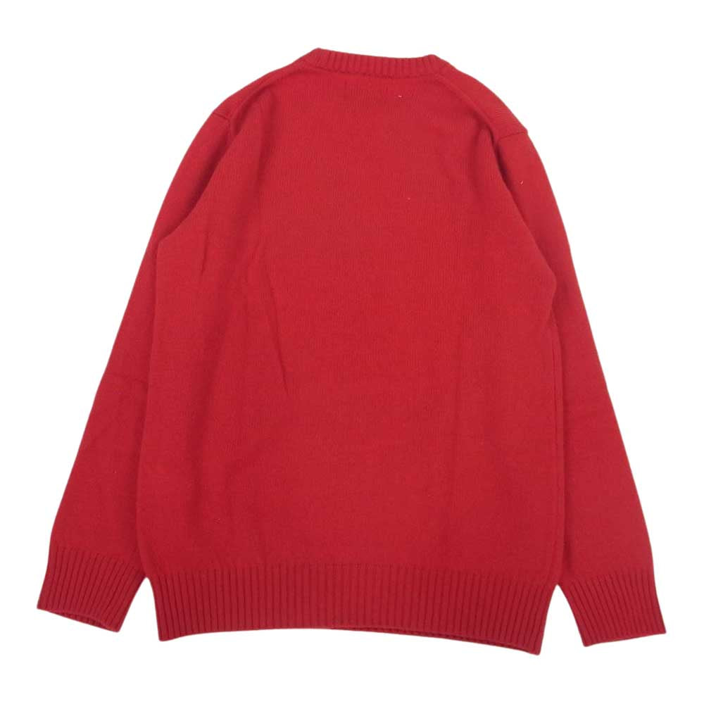 The REAL McCOY'S ザリアルマッコイズ WOOL CREW NECK SWEATER ウール セーター ニット レッド系 38【中古】