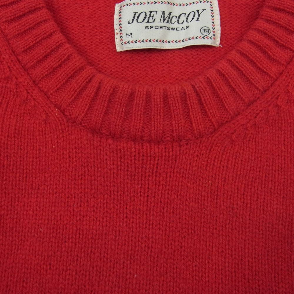 The REAL McCOY'S ザリアルマッコイズ WOOL CREW NECK SWEATER ウール セーター ニット レッド系 38【中古】