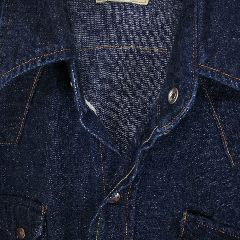 WAREHOUSE ウエアハウス 22SS LOT 3038 DENIM WESTERN SHIRTS デニム ウエスタ ン シャツ インディゴブルー系 38【中古】
