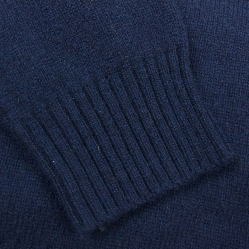 The REAL McCOY'S ザリアルマッコイズ MC21114 WOOL CREW NECK SWEATER ウール セーター ニット ネイビー系 38【中古】