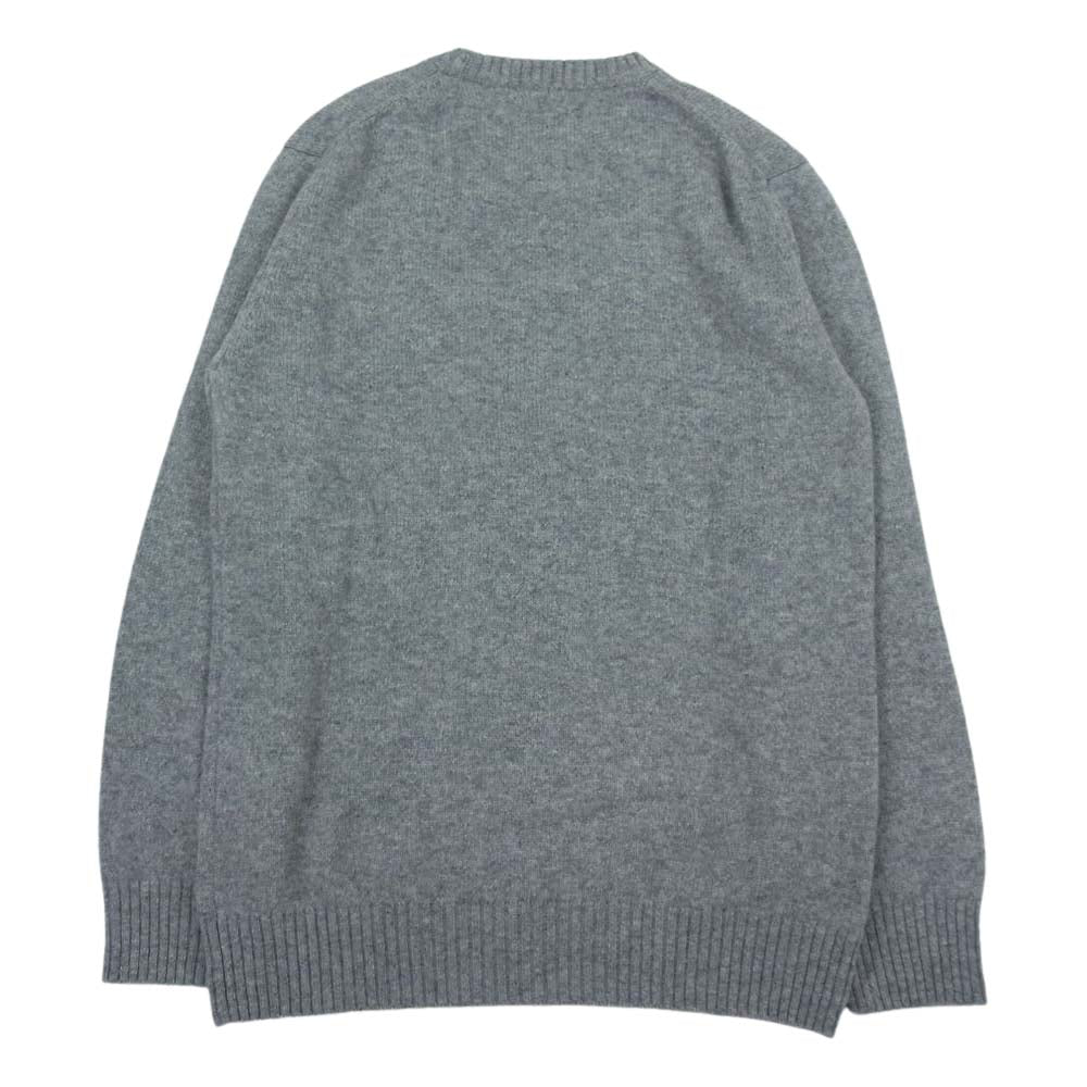 The REAL McCOY'S ザリアルマッコイズ WOOL CREW NECK SWEATER ウール セーター ニット  グレー系 38【中古】