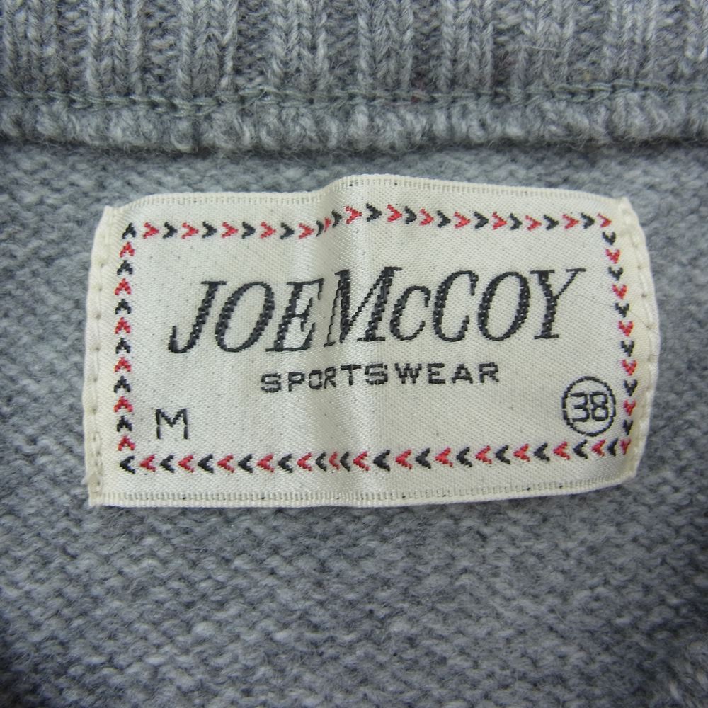 The REAL McCOY'S ザリアルマッコイズ WOOL CREW NECK SWEATER ウール セーター ニット  グレー系 38【中古】