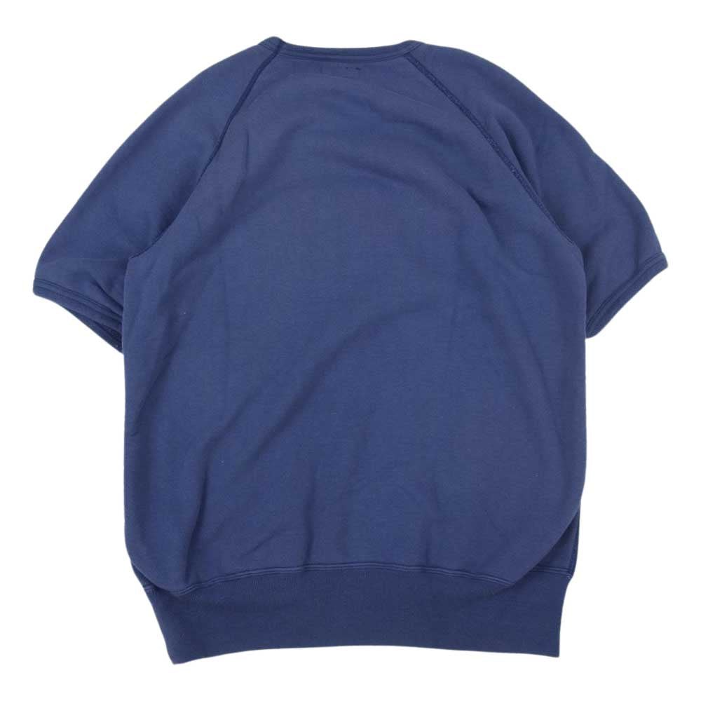 The REAL McCOY'S ザリアルマッコイズ MILITARY S/S SWEATSHIRT USN 吊り編み 半袖 スウェット ネイビー系 M【中古】