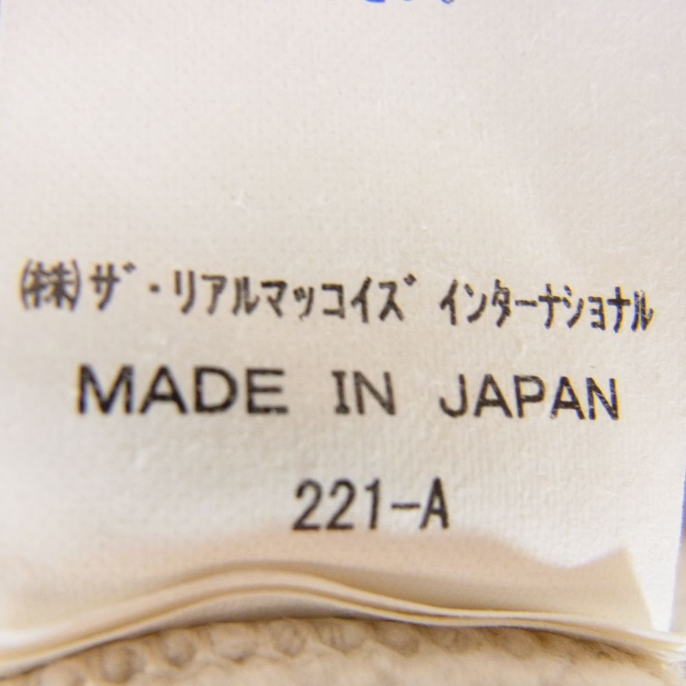 The REAL McCOY'S ザリアルマッコイズ BOXING GLOVE POCKET HOODED SWEATSHIRT ボクシング グローブ ポケット スウェット パーカー ループウィール グレー系 M【中古】