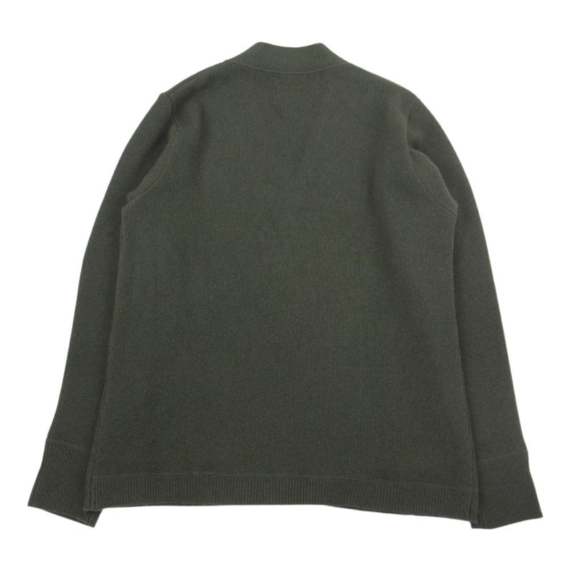 The REAL McCOY'S ザリアルマッコイズ MC21115 WOOL CASHMERE CARDIGAN ウール カシミア カーディガン カーキ系 40【中古】