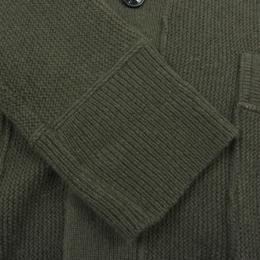 The REAL McCOY'S ザリアルマッコイズ MC21115 WOOL CASHMERE CARDIGAN ウール カシミア カーディガン カーキ系 40【中古】
