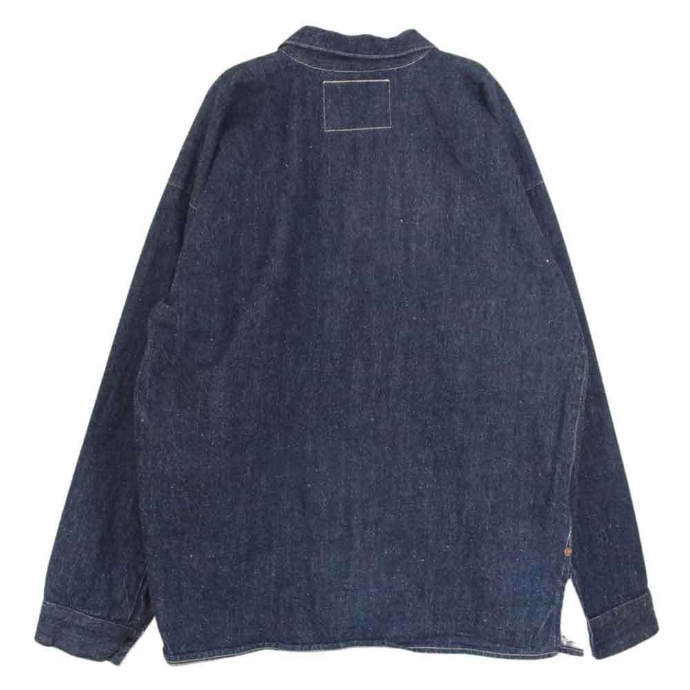 WAREHOUSE ウエアハウス Lot.2160 1890 Closed Front Jumper 直営店限定 デニム プルオーバー シャツ ジャケット インディゴブルー系 38【中古】