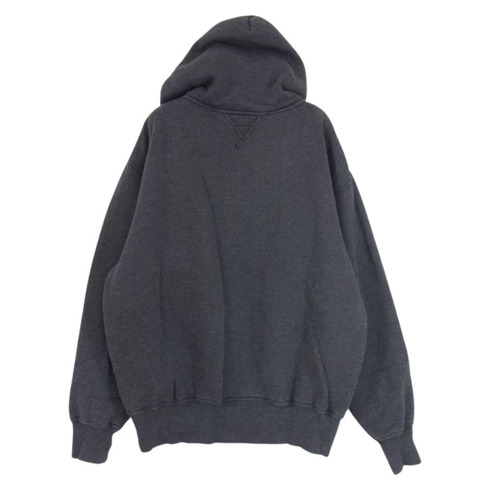 The REAL McCOY'S ザリアルマッコイズ 13OZ WOOL LOOPWHEEL HOODED SWEATSHIRT ウール混紡吊り編み スウェット パーカー ループウィール グレー系 L【中古】