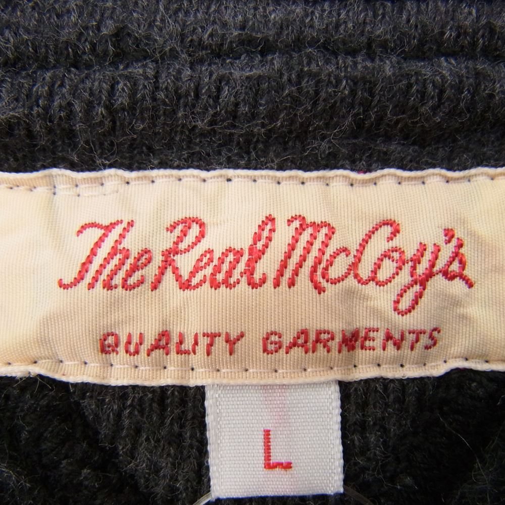 The REAL McCOY'S ザリアルマッコイズ 13OZ WOOL LOOPWHEEL HOODED SWEATSHIRT ウール混紡吊り編み スウェット パーカー ループウィール グレー系 L【中古】