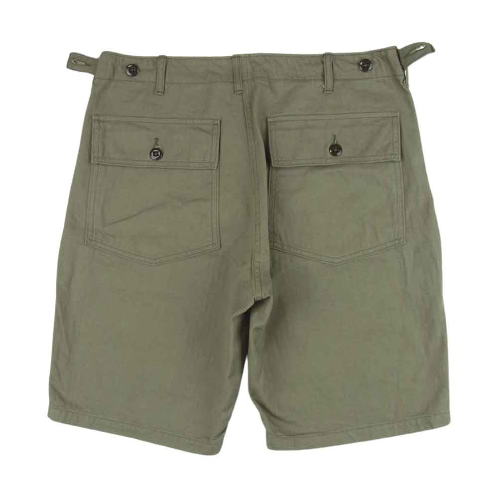 WAREHOUSE ウエアハウス Lot 1218 MILITARY HERRINGBONE SHORTS ミリタリー ヘリンボーン ショーツ ベイカー ショート パンツ ブラウン系 32【中古】