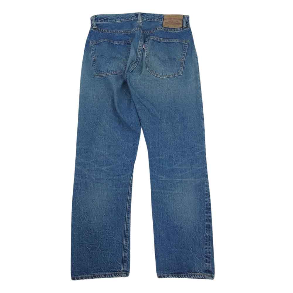 WAREHOUSE ウエアハウス Lot1105 2ND-HAND USED WASH 加工 ストレート デニム パンツ インディゴブルー系 31【中古】