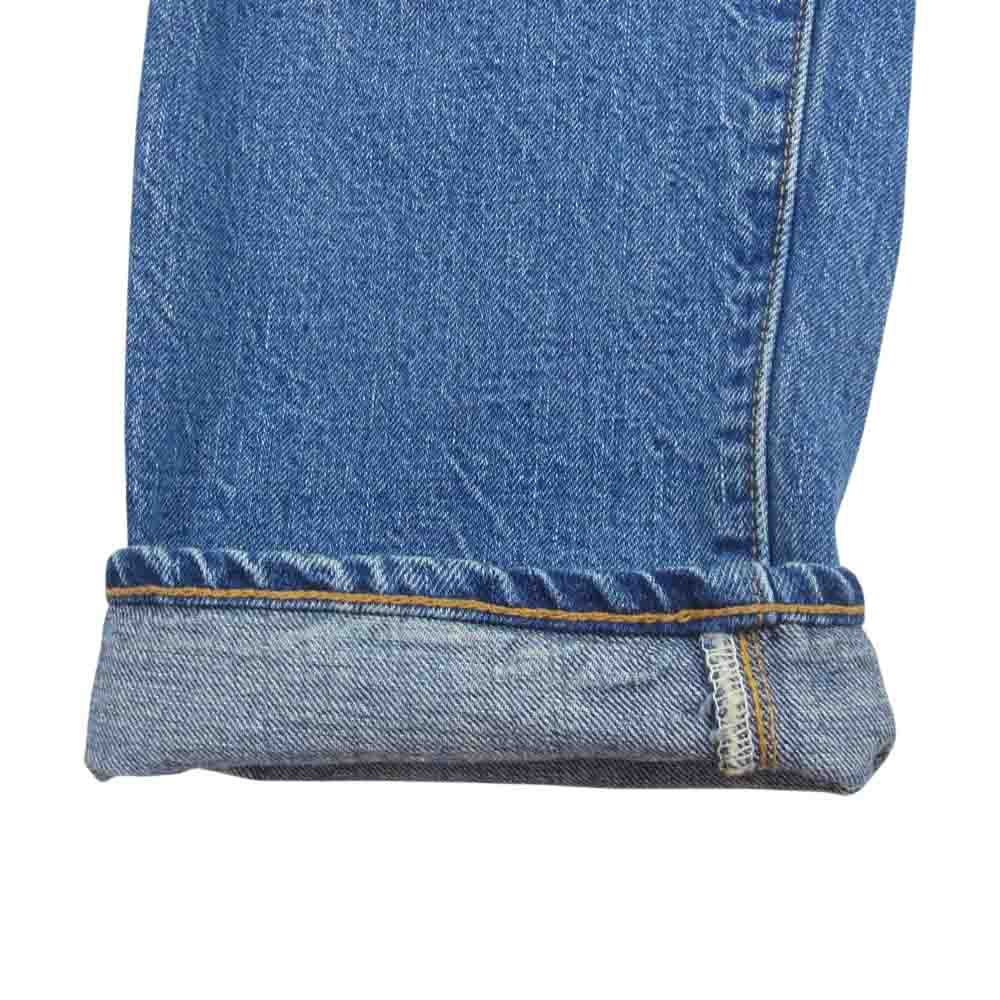 WAREHOUSE ウエアハウス Lot1105 2ND-HAND USED WASH 加工 ストレート デニム パンツ インディゴブルー系 31【中古】